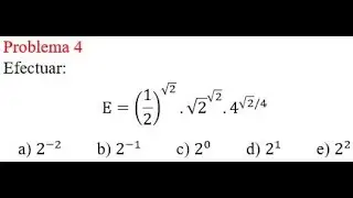 &Aacute;lgebra - Exponentes, Radicales y Ecuaciones exponenciales 😎Problema 4🤯📚
