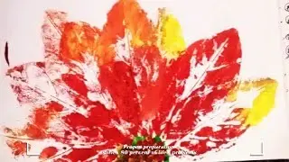 Simple flower drawing from leaf for kids||simple drawing ideas|| step by step drawing and colouring