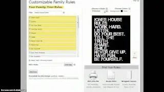 Family Rules Art Builder Tutorial