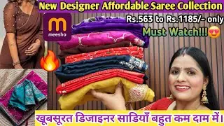 💖MEESHO Ki Sabse Viral Designer and Stonework Saree Haul | Bandhani |  Instagram Viral | Meesho haul