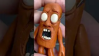 I made a very scary Tung Tung Sahur#tungtungtungsahur #clay #plasticinerelax #tatatasahur