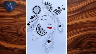 Krishna ji drawing with morpankh | how to draw Krishna ji with morpankh | Morpankh drawing easy 