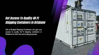 Affordable 40ft High Cube Shipping Containers for Sale in Brisbane & Sunshine Coast