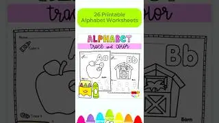 Preschool Alphabet Worksheets