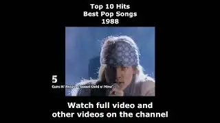 Top 10 Hits - Best Pop Songs - 1988