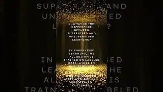 What is the difference between supervised and unsupervised learning?