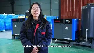HT Compressor All-in-one Skid Mounted Screw  Air Compressor For Laser Cutting Air Compressor