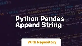 python pandas append string