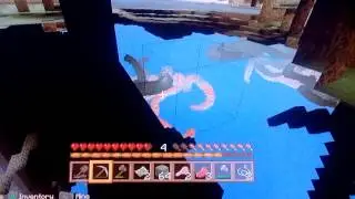 Minecraft/Shino finds a random graphical glitch