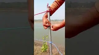 Easy🖕 Rope Knot for Securing Pipes 👍 #camping #diy #gtknot #knots