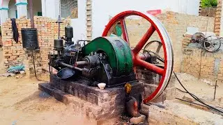 The Most Beautiful Video Of Ruston Engine | Amazing Starting Of Old Black Engine #RustonEngine