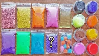 Making Crunchy Slime with Bags and Clay - Satisfying Slime Videos