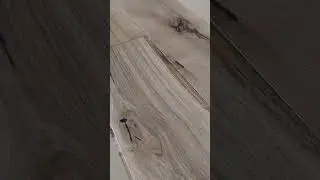 Rustic white oak hardwood flooring.