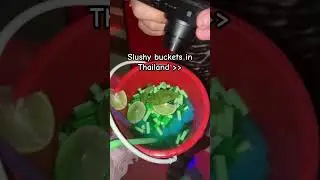 Buckets in Thailand are deadly especially the slushy ones #shorts #thailand