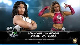 [BCW : BattleMania (Night 1) Match 5] Zenith vs Kiara {BCW Women's Championship 🏆} Main Event ❗❗❗