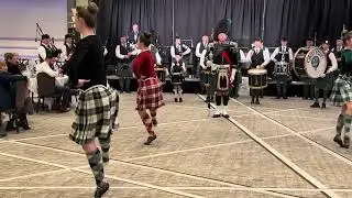 Group Dance at Burns Night 267 at MSU, Glen Erin Pipe Band, January 24, 2026