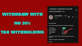 How to claim Tax Treaty on Distrokid to avoid 30% Tax withholding Fee - Withdraw with $0 tipalti Fee