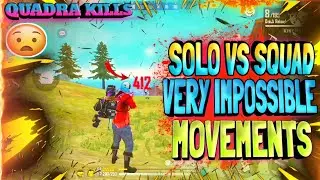 Solo vs squad very impossible Movements Quadra kills #aditech#freefire#freefirelovers