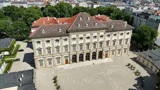 Palais Liechtenstein by DRONE.  Neat Short View...  Low Battery... =) - Vienna Austria - ECTV