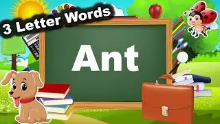 Three Letter Words for Kids | Learn 3 Letter Words in English | Phonics for Children