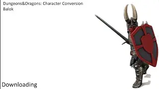 D&D Character Conversion: Balok (The Black Knight) [Iron and Blood - Warriors of Ravenloft]