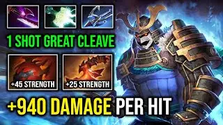 WTF 5K HP CLEAVE GOD +940 Damage Per Hit Shred Anyone on His Path with Max Strength Sven Dota 2