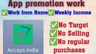 App Promotion work/ ACCSYS India Business Plan/ Malayalam/ Ecommerce/ Work from Home