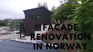 Construction. New facade replacement and insulation. How is it done in Norway
