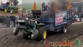Lucky goldsmith 🔥 | Crocodile 🐊 | Trali khich Mukabla 🚜| ਪਿੰਡ ਠੱਠਾ (Zira) | Firozpur 👑