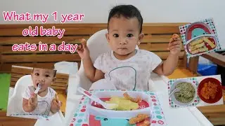 What my 1 year old Baby Eats in a Day l Cassie's Food