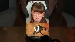 BLIND FIRST ENDING REACTION!!! #hollowknight #firstplaythrough #shorts