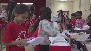 Fish for Life shoe giveaway for elementary students