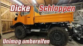 Unimog Umbereifen / Wie es geht, und was man beachten muss!