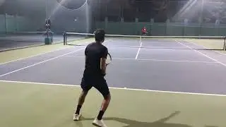 An intense point between rivals #tennismatch #goodpoint #rivals #tennisplayers #tennis