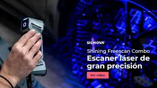 FreeScan Combo: escáner 3D portátil híbrido con precisión 0,02 mm y tecnología láser azul