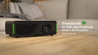 ViewSonic X1-4K & X2-4K | 4K HDR High Brightness Smart LED Home Projector | Designed for Xbox