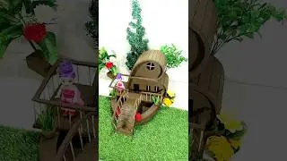 Beautiful Clay Mini House Making Clay Mini House Making #clayhousemaking #diy #shorts #art #trending