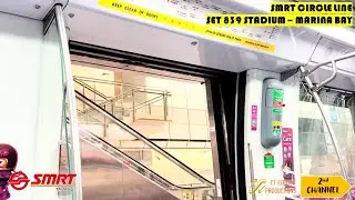 【SMRT Circle Line】Alstom Metropolis C830 (839) - Stadium to Marina Bay.