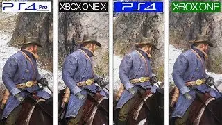 Red Dead Redemption II | PS4 против PS4 Pro против ONE против ONE X | Сравнение графики в разреше...