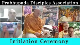 Initiation Ceremony Oct 29, 2022 - Prabhupada Disciples Association