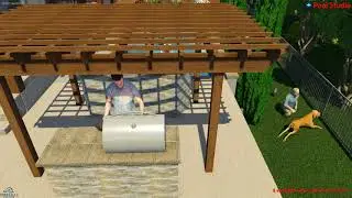 Awesome Family Pool with Pergola, Fire Water Feature and Diving Board