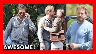 Gerard Butler | AWESOME!  Sweet PDA OF Gerry and girlfriend Morgan Brown & more!