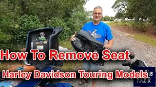 Как снять сиденье с моделей Harley Davidson Touring