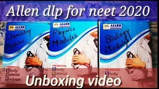 Allen DLP| distance learning program | for |  neet 2020 | unboxing video