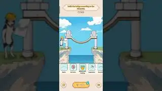 Brain Puzzle : Tricky Quest Level 27 Build Bridges gameplay walkthrough
