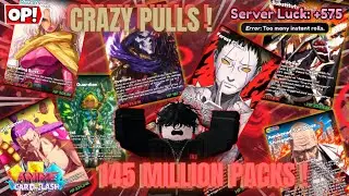 SO MANY 100T+ PULLS 😱🔥 | Opening 145 MILLION Packs &ndash; Anime Card Clash (Roblox)