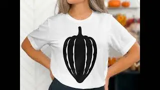 Acorn Squash Silhouette SVG, Vegetable Clipart, Organic Food Vector, Fall Harvest Digital Cut File