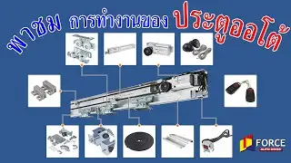 พาชมชุดรางประตูออโต้ FORCE ประตูอัตโนมัติ T.089 774 2669