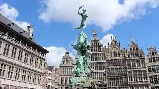Silvius Brabo Square Antwerpen 28-05-2022 4K