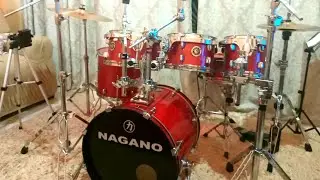 Montando a bateria Nagano Garage Gig. Montagem personalizada.